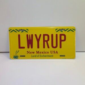 Breaking Bad | Better Call Saul Goodman | LWYRUP | STAMPED Prop License Plate